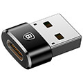 baseus mini type c female to usb male adapter black extra photo 1