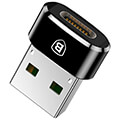 baseus mini type c female to usb male adapter black extra photo 2