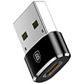 baseus mini type c female to usb male adapter black extra photo 3