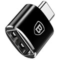 baseus mini adapter usb female to type c male converter black extra photo 1