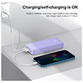 baseus power bank airpow fast charge 20000mah 20w nebula purple extra photo 6