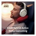 qcy h3 high res headset with mic active noise canceling with 4 mode anc 60h multipoint white extra photo 3