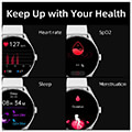 qcy gs s8 smartwatch gray extra photo 2