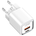 ldnio wall charger a2318c usb usb c 20w microusb cable extra photo 2