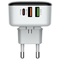 ldnio wall charger a3513q 2usb usb c 32w usb c cable extra photo 3