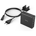 hama 200017 universal usb c charging station power delivery pd 5 20v 65w black extra photo 2