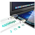 4smarts type c to type c cables premiumcord 60w set of 3 pieces 05m 15m 3m digital adapter extra photo 3