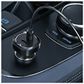acefast car charger b2 72w 3a 2x type c black extra photo 3