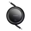 baseus free2draw mini retractable 100w 5a 1m type c to type c cable black p10364500111 00 extra photo 1