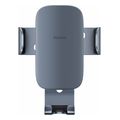 baseus metal age ii gravitational grip on the car grid grey extra photo 1