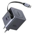 ugreen wall charger x615 65w 3a 1 x usb a 1 x type c with type c cable grey extra photo 3