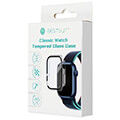 bestsuit case with hybrid glass for apple watch series 7 8 9 41mm transparent extra photo 1