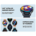 smartwatch zeblaze btalk 3 pro 45mm with heart rate pink extra photo 4
