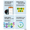 smartwatch zeblaze btalk 3 pro 45mm with heart rate pink extra photo 5