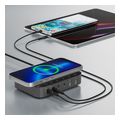 4smarts 7in1 gan charging station 100w qi wireless black grey extra photo 2