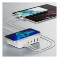 4smarts 7in1 gan charging station 100w qi wireless white extra photo 2