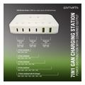 4smarts 7in1 gan charging station 100w qi wireless white extra photo 3