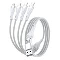 4smarts usb type c type a multi charging cable 4 in 2 12m white extra photo 1