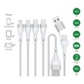 4smarts usb type c type a multi charging cable 4 in 2 12m white extra photo 3