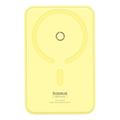 baseus powerbank 5000mah magpro magnetic bracket wireless charging 20w lemon yellow extra photo 1