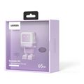 charger gan ugreen cd361 65w pdx2 qc40 purple 35291 extra photo 2