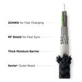 nomad kevlar universal usb a cable 15m extra photo 3