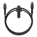 uag rugged kevlar cabel usb c for lightning 15m black grey bulk extra photo 1