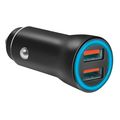 logilink pa0285 usb car charger 2x usb a 105w black extra photo 1