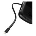baseus powerbank qpow 20000mah 20w lightning cable type c usb ports black extra photo 5
