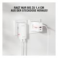 4smarts wall charger flatplug slim dual 45w gan 2x type c usb adaptor white extra photo 4