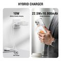 4smarts 6in1 hybrid charger wireless power bank 10000mah white extra photo 7