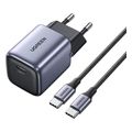 charger gan ugreen cd319 30w pd combo type c 60w cable 1m space gray 25257 extra photo 1