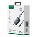 charger gan ugreen cd319 30w pd combo type c 60w cable 1m space gray 25257 extra photo 2