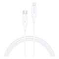 hama charging cable usb c lightning 1 m white extra photo 2