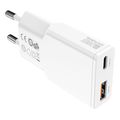 4smarts wall charger pd plug duos slim 20w gan type c usb a white extra photo 3