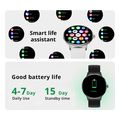 colmi smartwatch v89 143 amoled gold silicone strap extra photo 3
