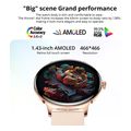 colmi smartwatch v89 143 amoled gold silicone strap extra photo 5