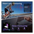 colmi smartwatch p73 19 ips black two color black grey strap extra photo 1