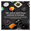 colmi smartwatch p73 19 ips black two color black grey strap extra photo 3