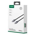 ugreen charging cable 240w l513 type c type c space gray 2m 45068 extra photo 2