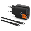 spigen arcstation pro 45w wall charger black for gan 1 port extra photo 3