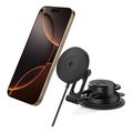 spigen onetap pro 4 magsafe car mount charger black for wireless dashboard windshield extra photo 1