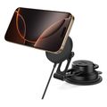 spigen onetap pro 4 magsafe car mount charger black for wireless dashboard windshield extra photo 2