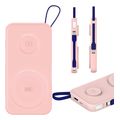 powerbank 3mk pastelup 10000mah 225w qc pd fqi wireless charging pink extra photo 1