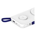 powerbank 3mk pastelup 10000mah 225w qc pd fqi wireless charging white extra photo 1