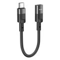 hoco u107 lightning to usb c adapter 01m black extra photo 1