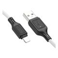 hoco usb a to lightning cable x90 18w 2a 1m white extra photo 1
