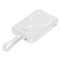 baseus powerbank magnetic mini 10000mah 20w pd fqi wireless charging white extra photo 1