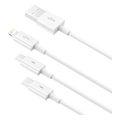 baseus superior series usb a to lightning microusb usb c cable 20w 2a 12m white camltys 02 extra photo 1 baseus superior series usb a to lightning microusb usb c cable 20w 2a 12m white camltys 02 extra photo 1