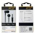 nsp hn25 black in ear akoystika pseires hands free extra photo 1